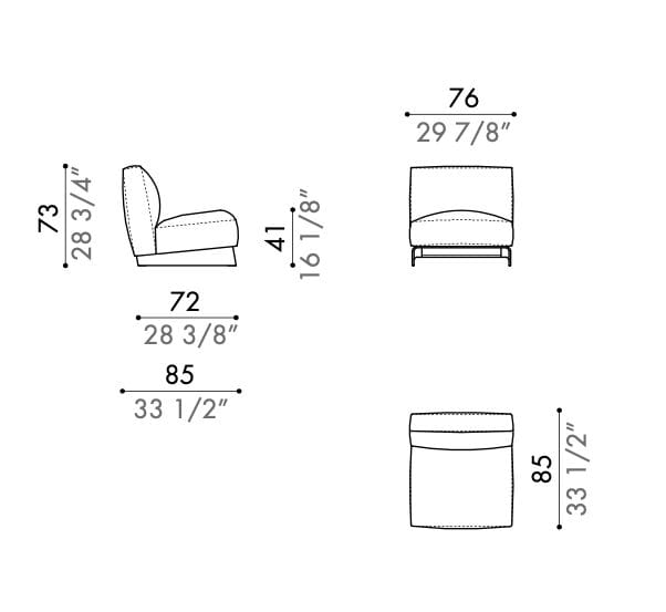 Съемное кресло Désirée divani TOR ARCH-00006463 - Вид №4