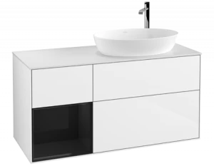 Villeroy&Boch Тумба под раковину Прямоугольная версия F921PHGF Finion Glossy White Lacquer