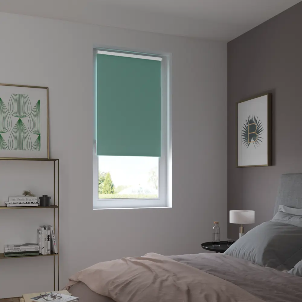 Штора рулонная блэкаут Inspire Santos 60x160 см бирюзовая Celadon 2 STLM-2175383 - Вид №9