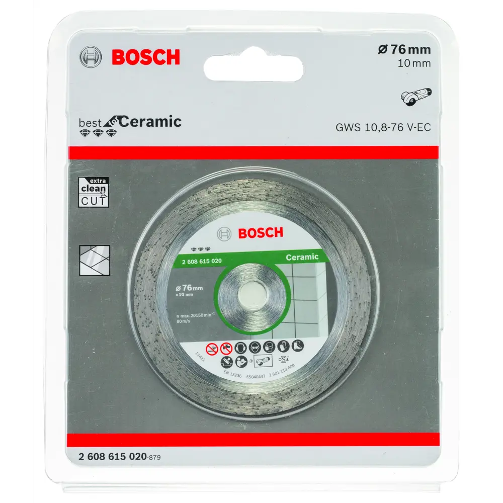 Диск алмазный по керамике Bosch, 76x10 мм BOSCH PROFESSIONAL STLM-2061962 - Вид №1