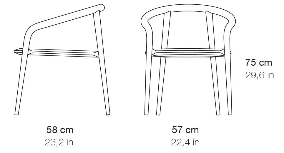 Деревянный стул с подлокотниками и встроенной подушкой Branca Lisboa ARANHA ARCH-00014621 - Вид №4