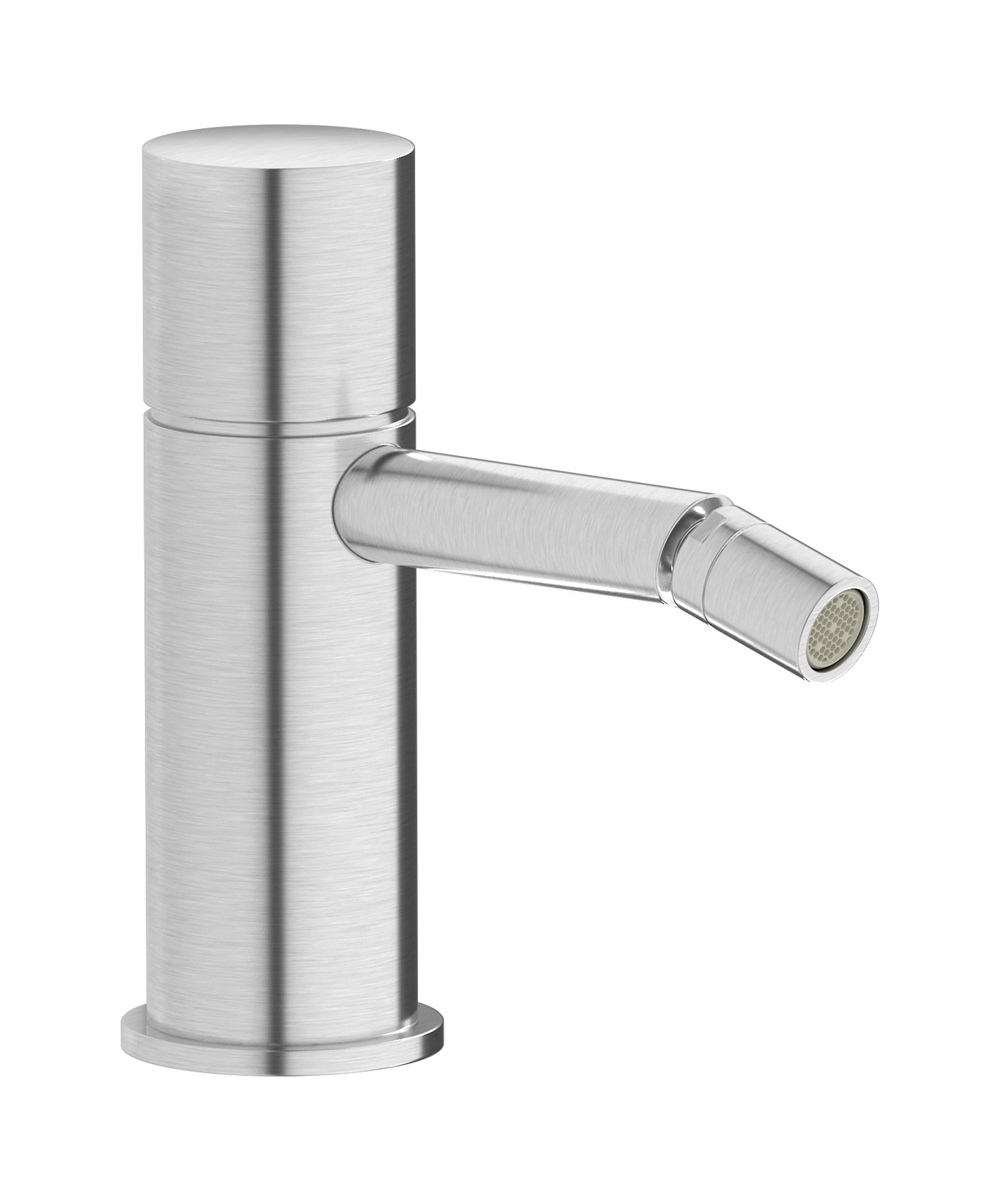 Смеситель для биде на 1 отверстие в комплекте с донным клапаном. WE ARE IB rr220ss Brushed Nickel Brera