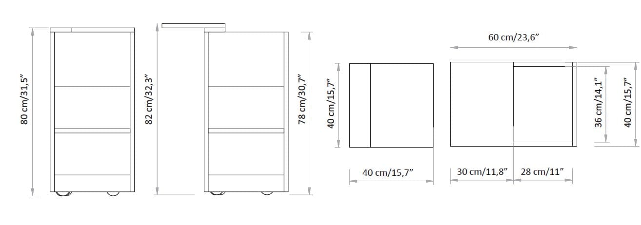 Тележка для косметолога Lemi Group тележки ARCH-00066586 - Вид №6