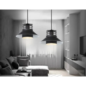 91023104 Светильник подвесной AMBRELLA LIGHT TR8172 1 лампа 4 м² цвет черный STLM-1379592