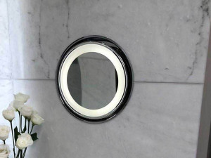 Настенное утопленное круглое увеличительное зеркало