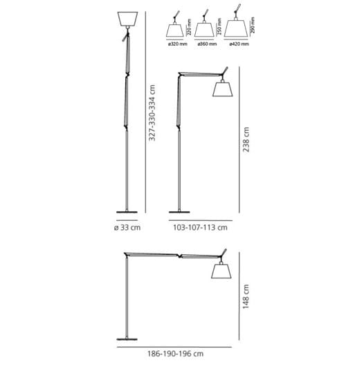 Регулируемая напольная лампа Artemide Птолемей ARCH-00080364 - Вид №6