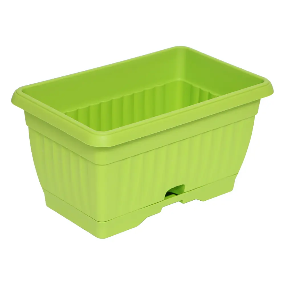 Балконный ящик 19.5x16x30 см v9.3 л пластик зеленый киви Santreyd STLM-2071164