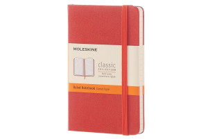 458727 Блокнот "Classic" Pocket, 96 листов, в линейку, оранжевый Moleskine