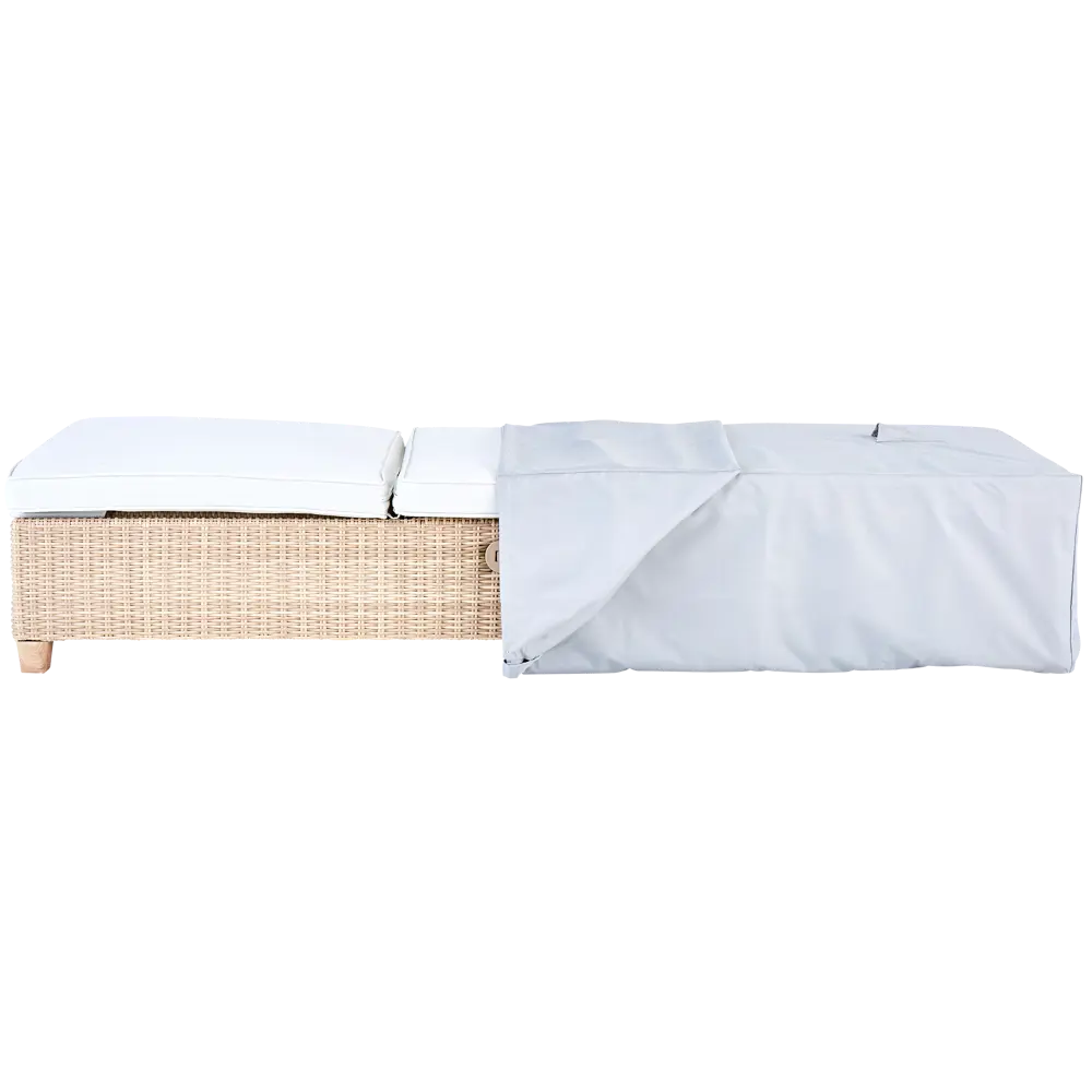 Защитный чехол для шезлонга Naterial 75x45x200 см полиэстер светло-серый STLM-2174173