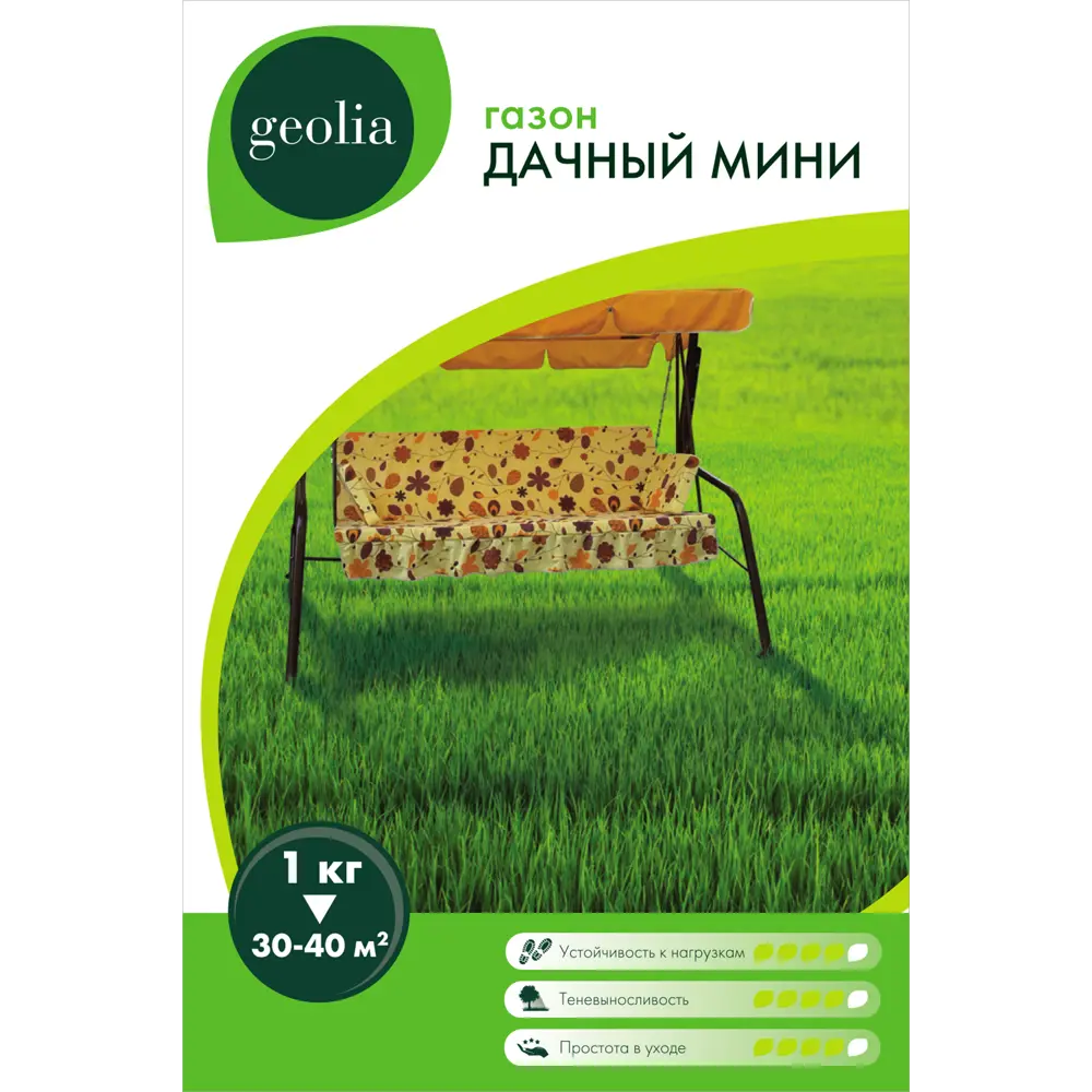 Семена газона Geolia Дачный мини 1 кг STLM-2124909