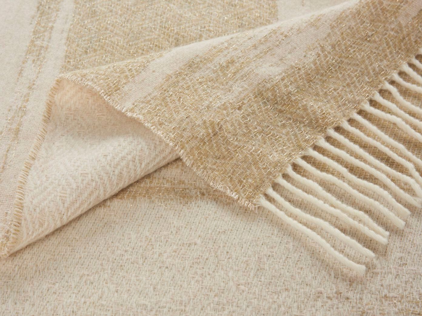 Шерстяной жаккардовый плед K-3 Sakura ARCH-00036265 - Вид №4