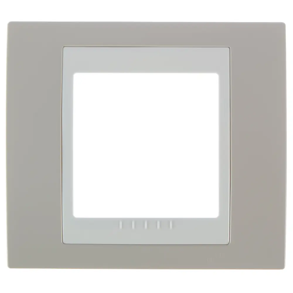 Рамка для розеток и выключателей Systeme Electric Unica 1 пост, цвет песчаный/бежевый STLM-2031256