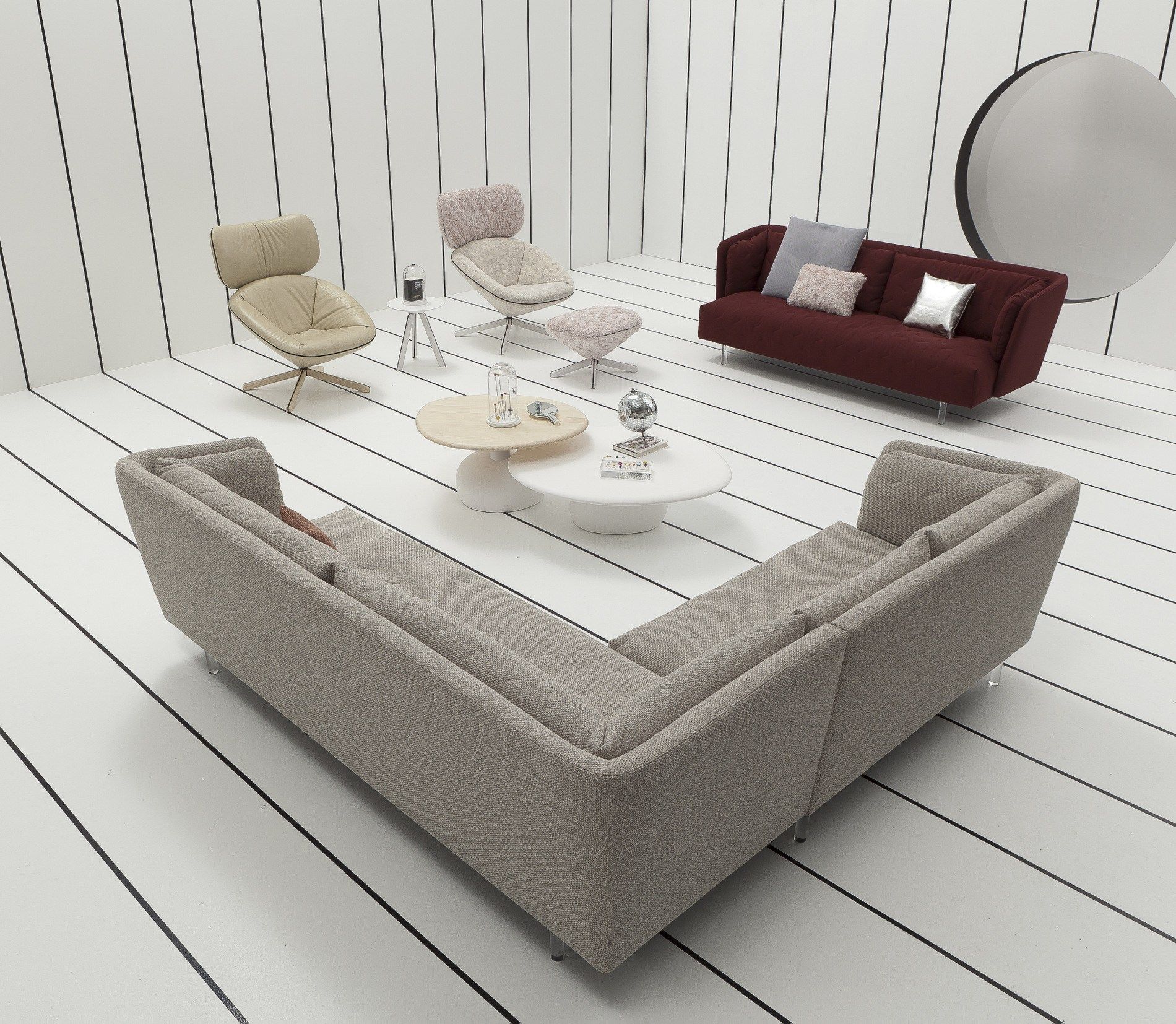 Круглый деревянный журнальный столик SANCAL ARCH-00036167 - Вид №6