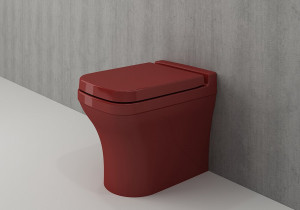 1249-019-0119 Bocchi Scala Боковой туалет с биде Ярко-Красный