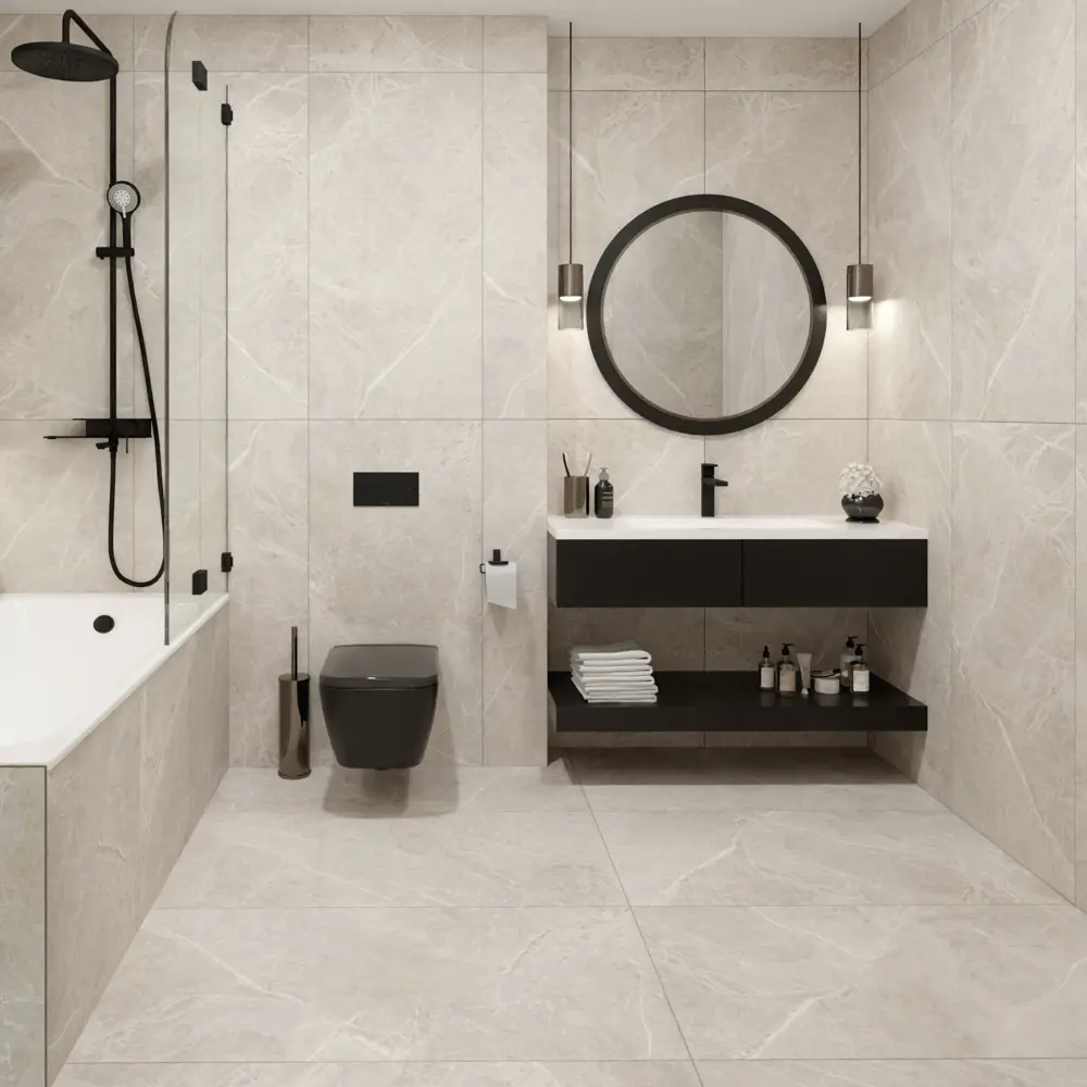 Глазурованный керамогранит Global Tile Amrita 60x120 см 1.44 м² матовый цвет серо-бежевый 89448730 STLM-2104338 Amrita_GT - Вид №5