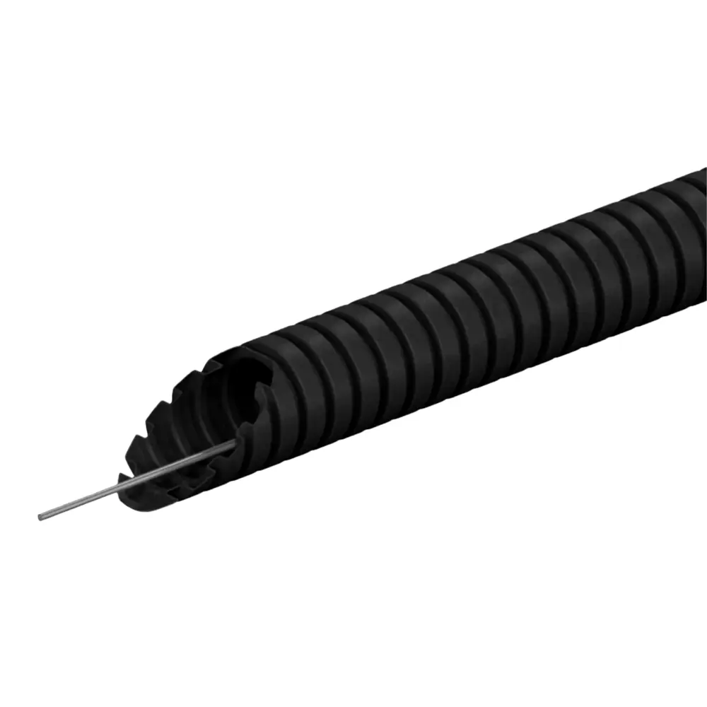 Труба гофрированная LEXMAN ПНД с зондом D16 мм 50 м цвет черный STLM-2199261