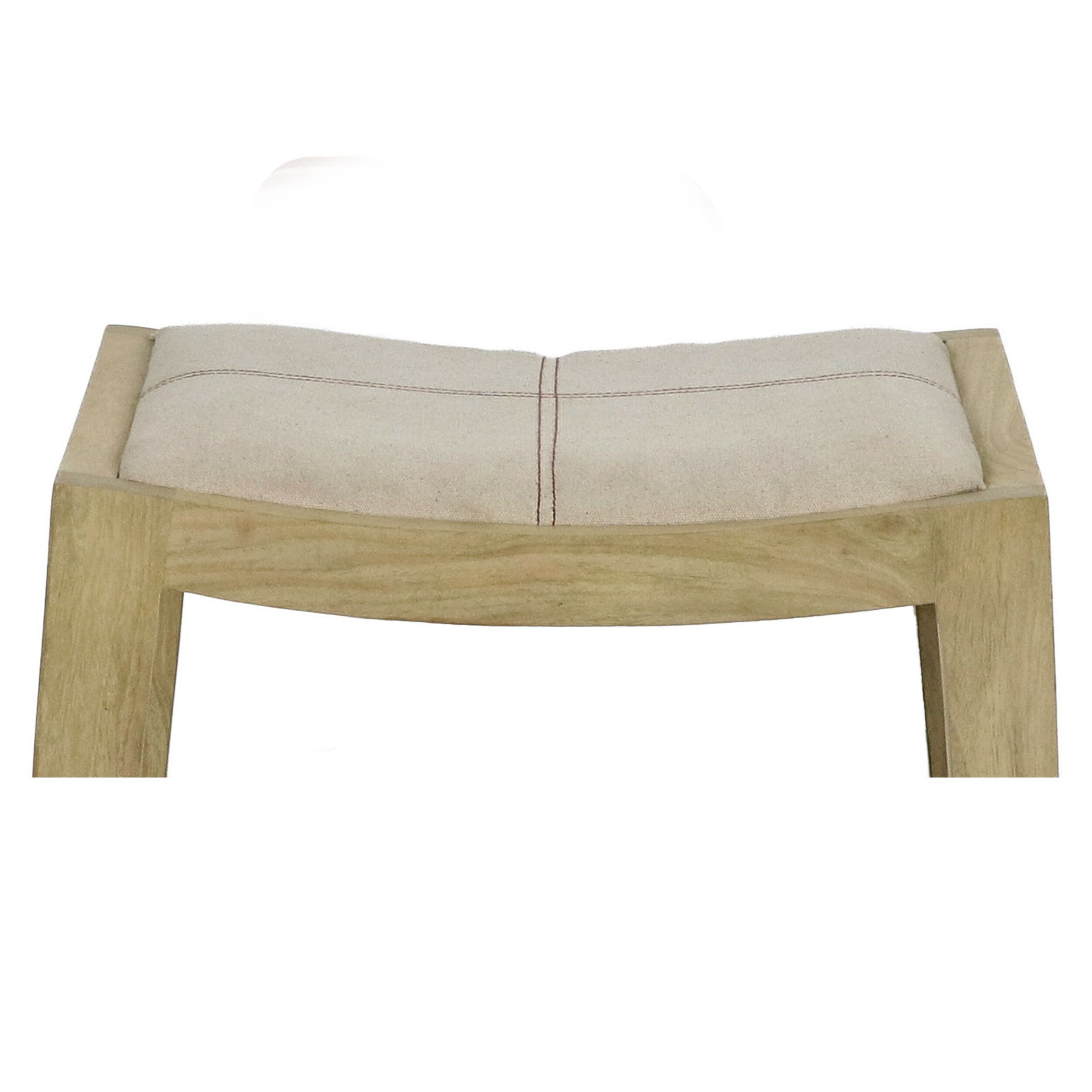 Высокий барный стул из манго с подставкой для ног POMAX KENT ARCH-00037964 - Вид №2