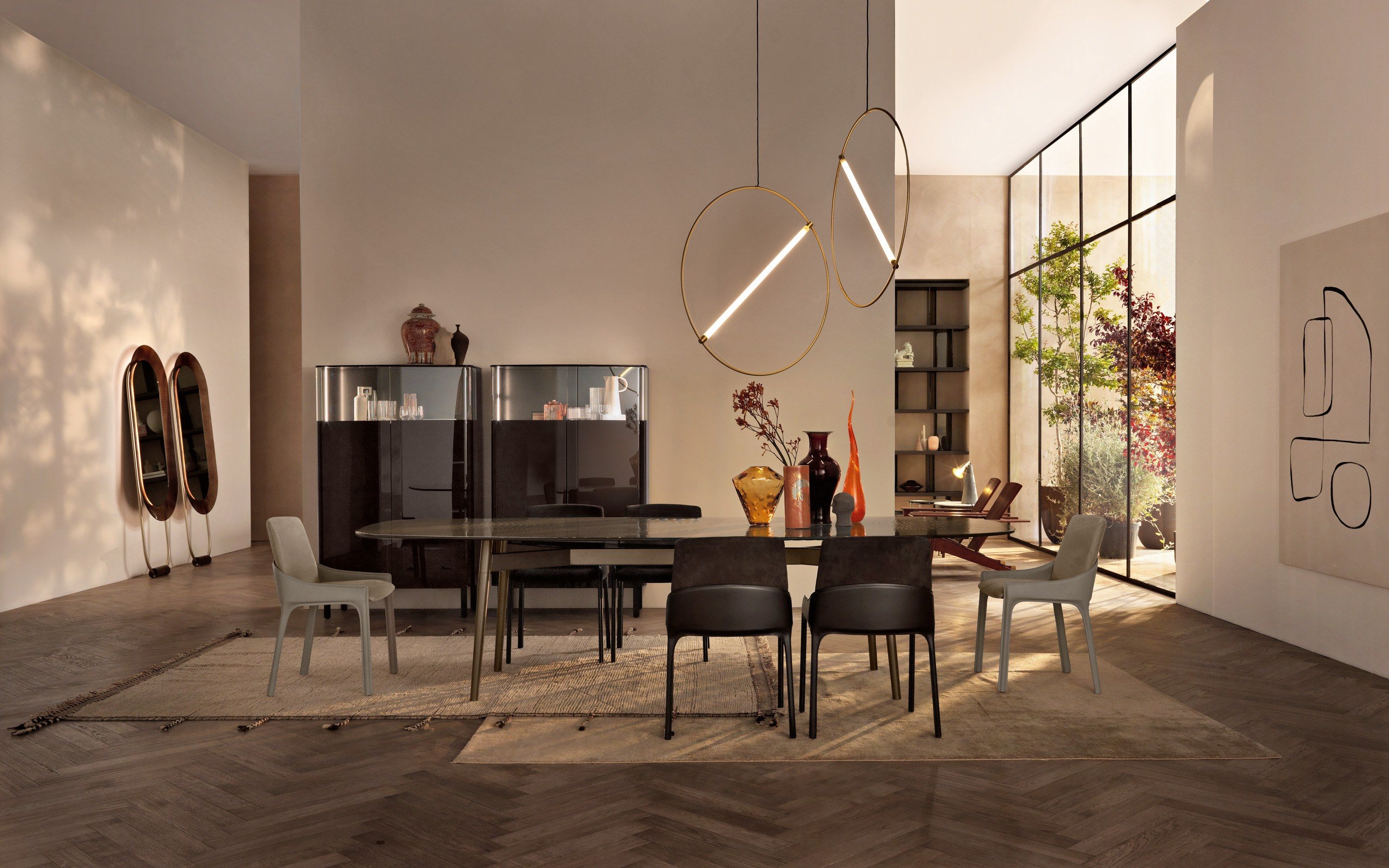 Стол с окрашенным металлическим основанием и стеклянным верхом FIAM ITALIA Coral Beach ARCH-00050702 - Вид №9