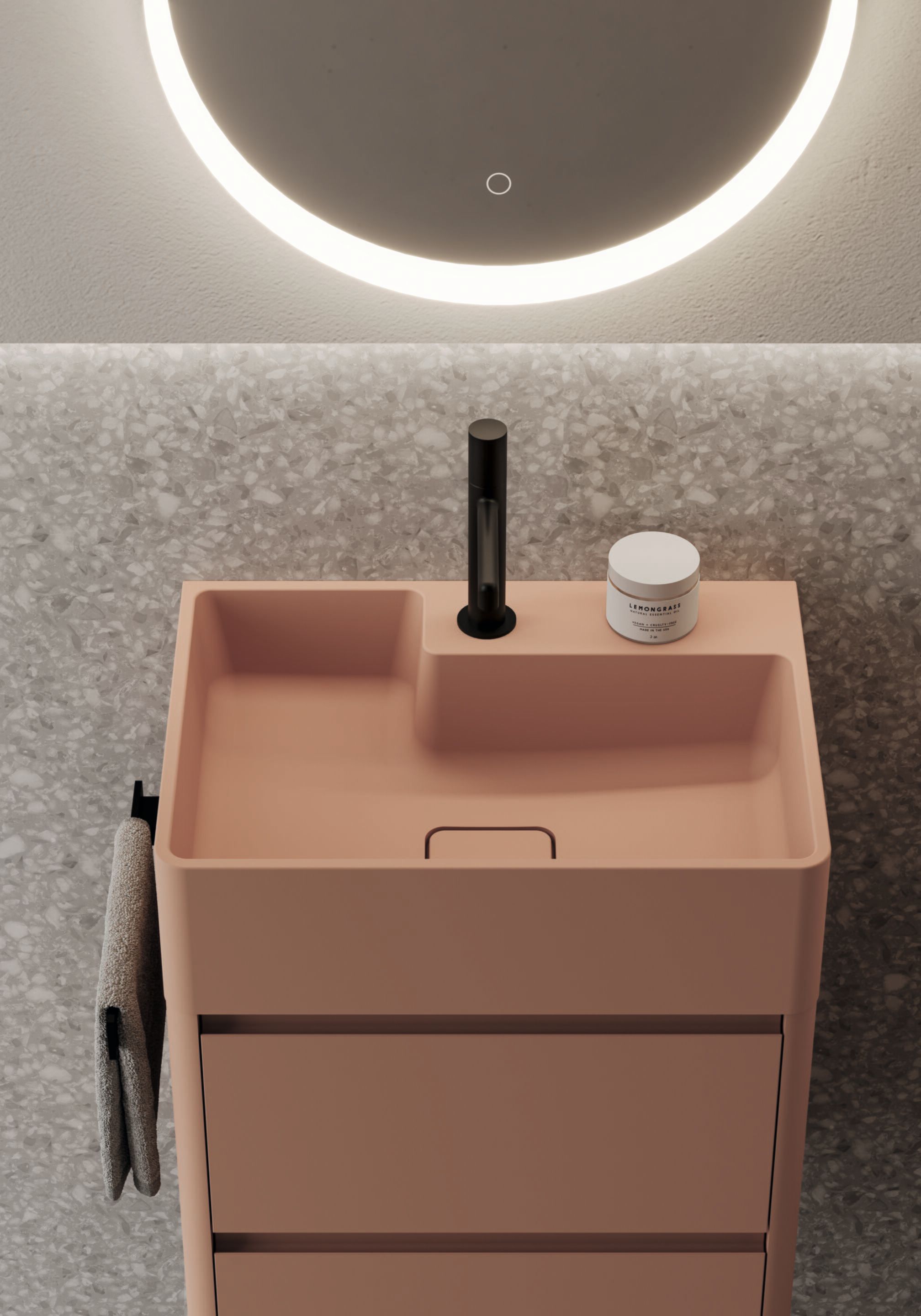 Напольный умывальник с зеркалом Ideagroup Seventy Form ARCH-00039477 - Вид №1