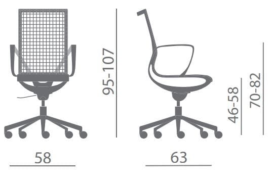 Операционный офисный стул Kastel Key line ARCH-00056697 - Вид №10