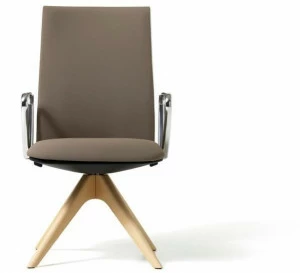 Diemme Офисный стул из ткани с подлокотниками на козелке Velvet