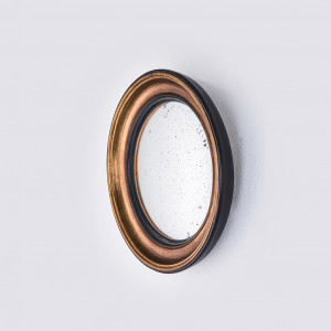 8094.AGN Зеркало интерьерное Convex Gold S деревянная рама Deknudt Mimic