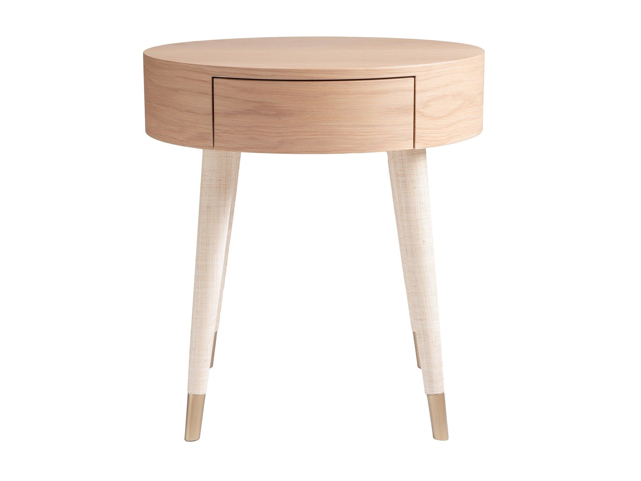 Круглая дубовая тумбочка с ящиками DOM EDIZIONI коллекция Riviera ARCH-00048664