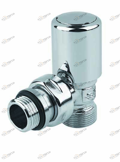 Carlo Poletti V140111E Клапан двухтрубный с держателями. Версия прямая с подключением медной или пластиковой трубы. Межосевое расстояние 50 мм 