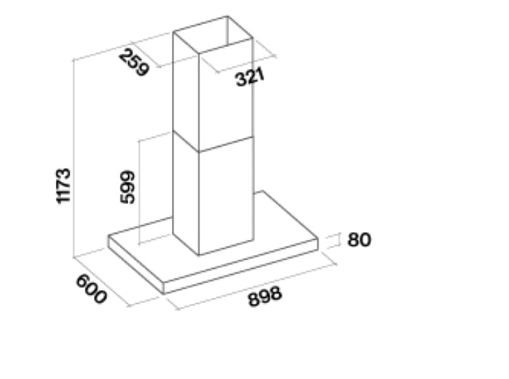 Островная вытяжка из нержавеющей стали со встроенным освещением Falmec дизайн ARCH-00137663 - Вид №2