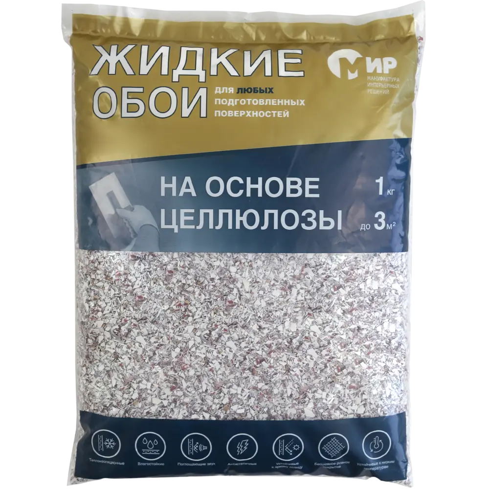Жидкие обои на основе целлюлозы 1 кг цвет бордовый 82709806 STLM-2093149 МИР  - Вид №1