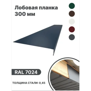 91936575 Лобовая планка B-group 1250x300мм RAL 7024 серый глянцевый 10шт STLM-1352118