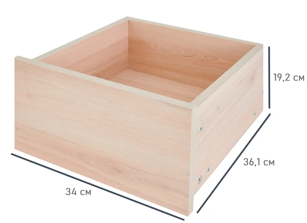 85204812 Выдвижной ящик для шкафа Лион 34x19.2x36.1 ЛДСП цвет дуб комано STLM-0059898