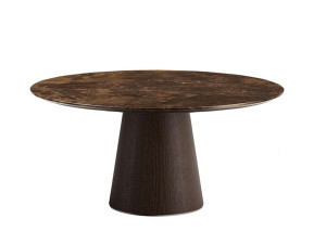 Круглый мраморный обеденный стол