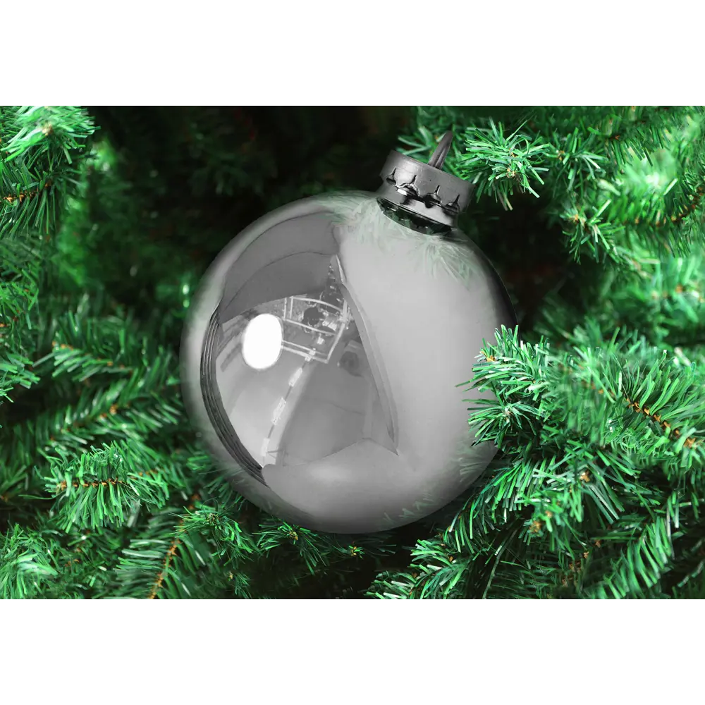 89375950 Шар ø24 см пластик серебряный STLM-1481599 Santreyd  - Вид №1