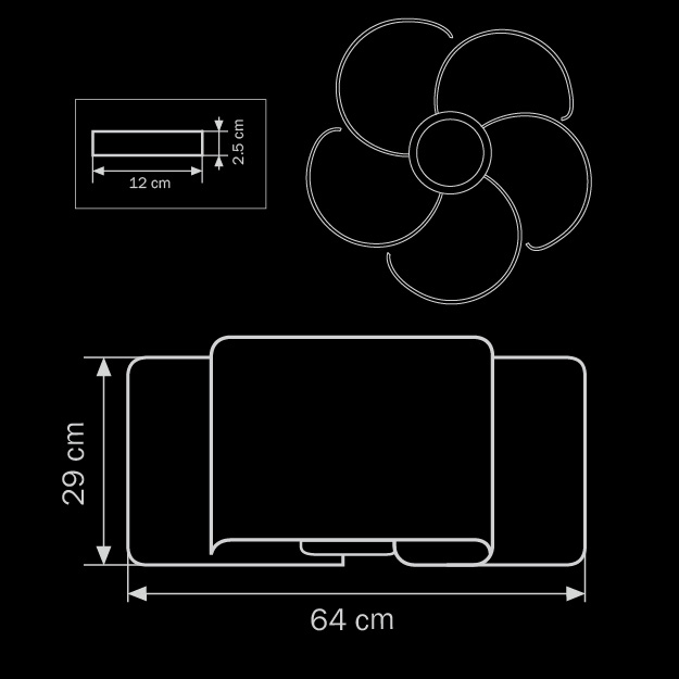 Потолочная люстра Lightstar Simple Light 811 811054 LIGHTSTAR ДИЗАЙНЕРСКИЕ, SIMPLE LIGHT 058818 Серебро  - Вид №1