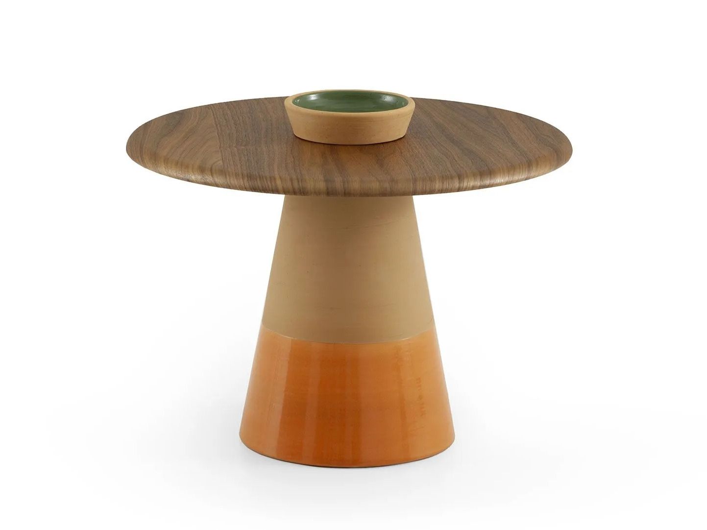 Журнальный столик из глины с деревянной столешницей Morica Design Высокая мода ARCH-00129625