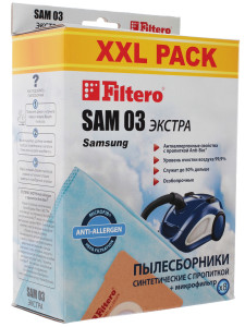 1087814 Комплект пылесборник и фильтр Filtero SAM 03 XXL PACK