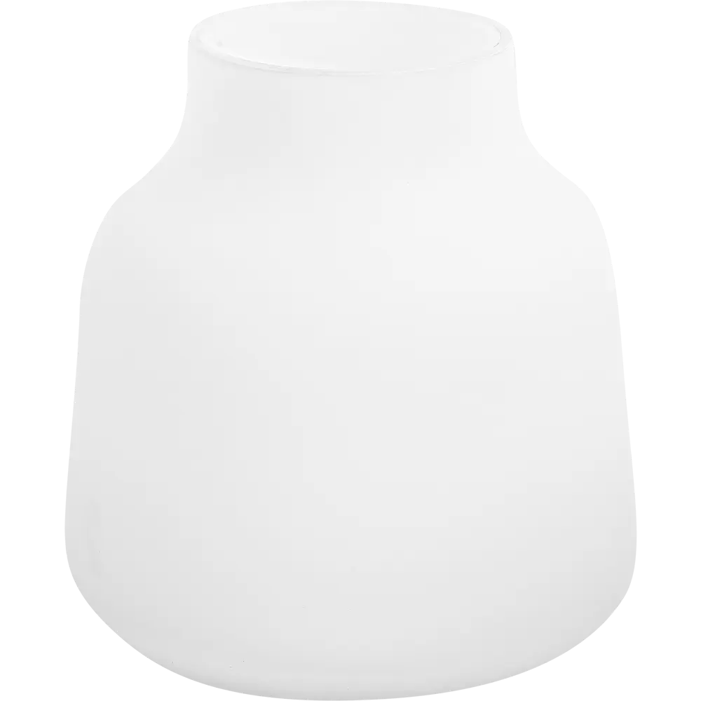 Ваза «Бельгия» 1 большая, стекло, цвет белый матовый Santreyd STLM-2052347