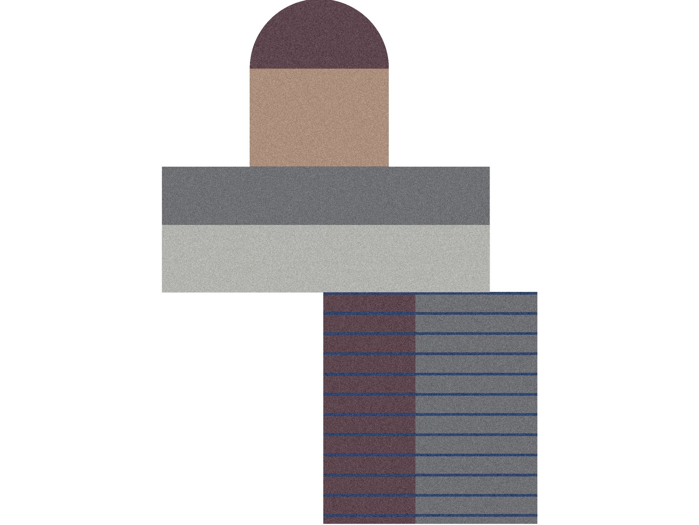 Ковер для ванной с геометрическим рисунком Antoniolupi летающая геометрия ARCH-00136798 - Вид №1