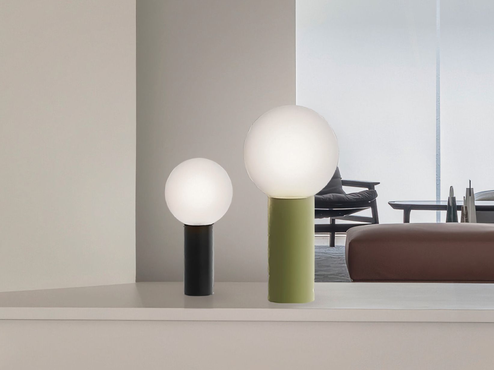 Окрашенная металлическая настольная лампа Marzais Créations BUBBLE ARCH-00102674