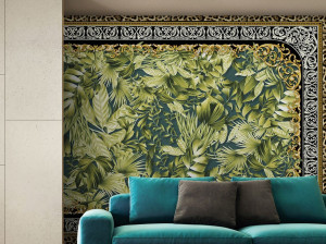 Тропические обои ПВХ бесплатно, экологически чистые, моющиеся