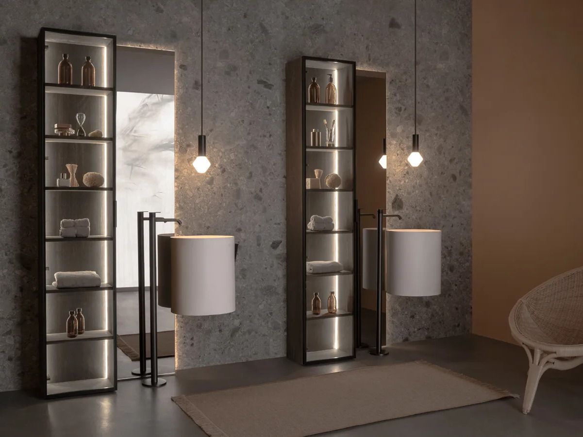 Круглый подвесной умывальник из твердой поверхности Inbani ARCH-00062416 - Вид №2