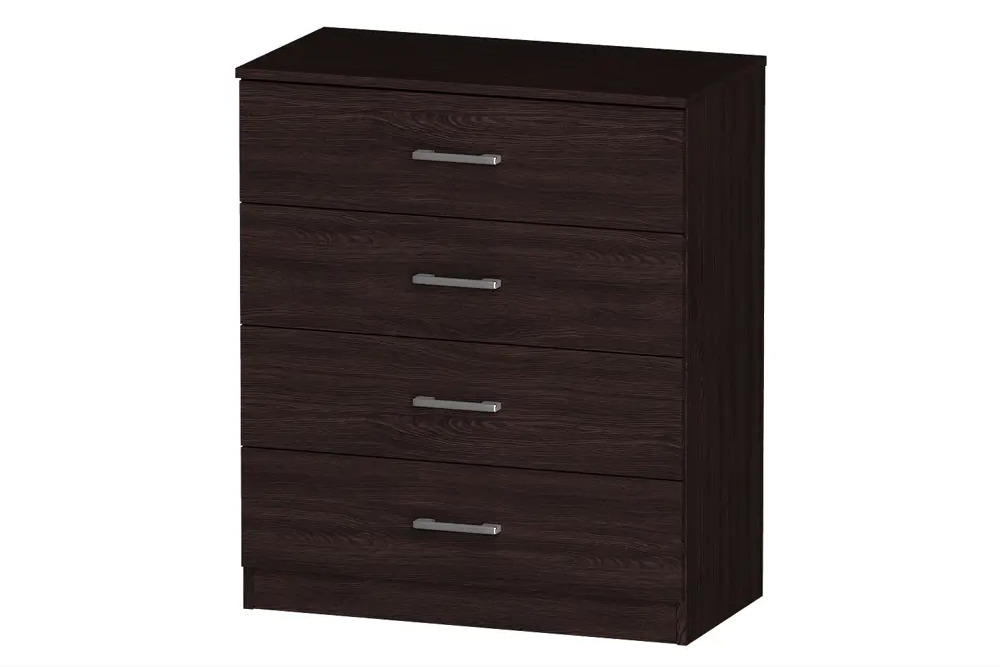 91144456 Комод Furnistyle Лайф лкм-01 3 ящика 80x40x90 см ЛДСП цвет венге STLM-0498882