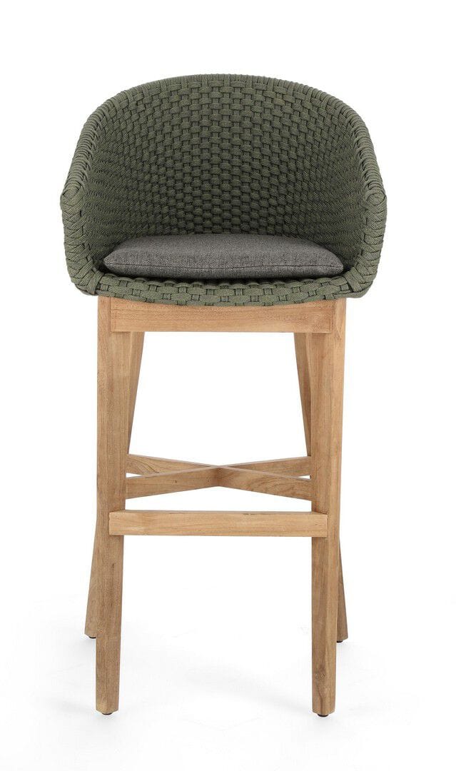 Высокий веревочный садовый стул с подставкой для ног BIZZOTTO Coachella ARCH-00132618 - Вид №16