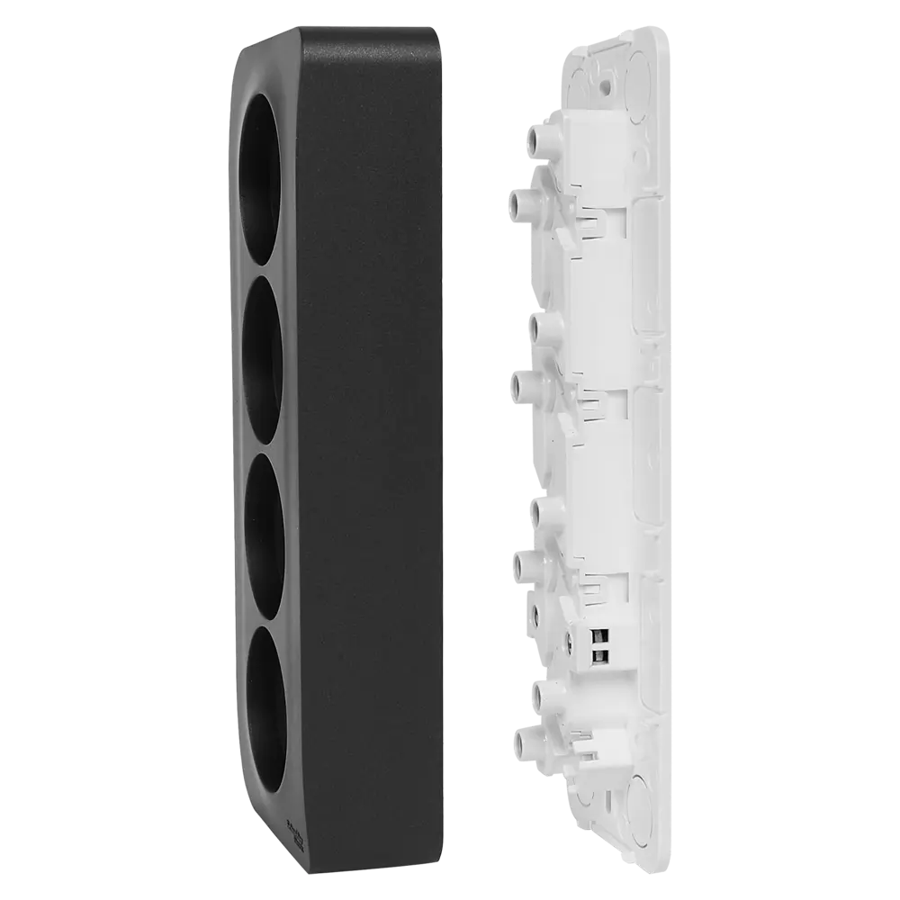 Розетка четверная накладная Schneider Electric Blanca без заземления цвет антрацит 86720959 STLM-2046360 SYSTEME ELECTRIC - Вид №4