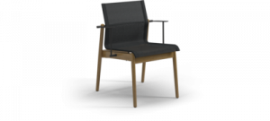 Sway Teak Stacking Dining Chair with Arms  Gloster Обеденный стул Sway