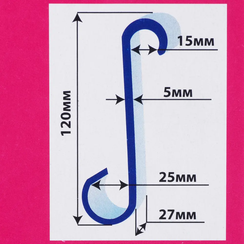 Крючок для ванной и душевой кабины PRIMANOVA STLM-2114046 - Вид №4