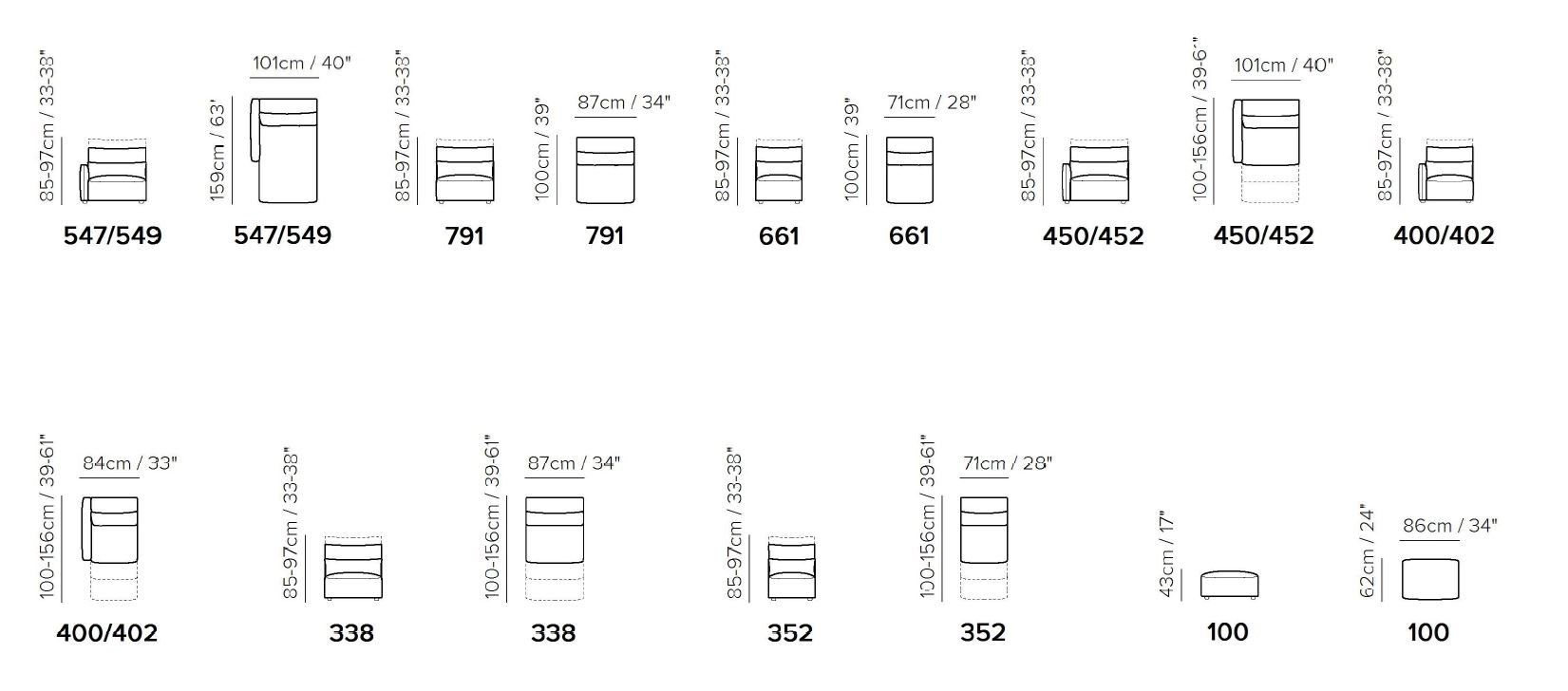 Кожаный угловой диван с откидной спинкой Natuzzi Italia GALAXY ARCH-00005630 - Вид №2