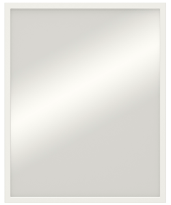 86214664 Зеркало декоративное Basic прямоугольник 40x50 см цвет белый STLM-0066794 INSPIRE