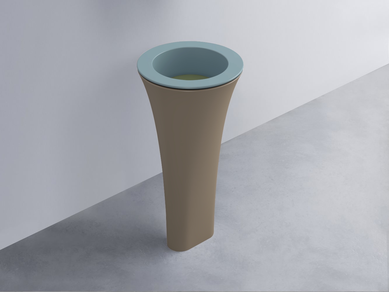 AMLA45-PL+AMPILT-AG+AMCOLT-AN Раковина Amedeo Tondo отдельностоящая cielo Enjoy + Amedeo Ceramica Cielo